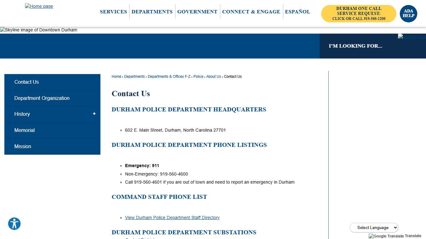 Contact Us | Durham, NC